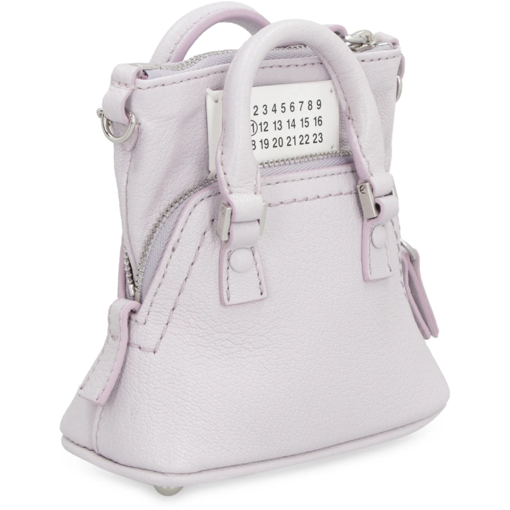 Maison Margiela Klassieke Leren Crossbody Tas Purple Dames