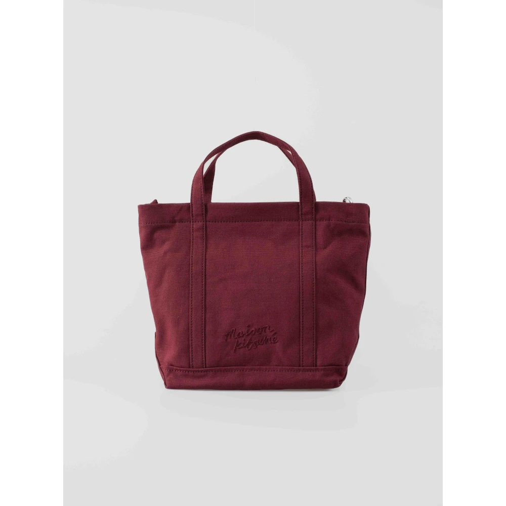 Maison Kitsuné Fox Head Kleine Tote Tas Pink Dames