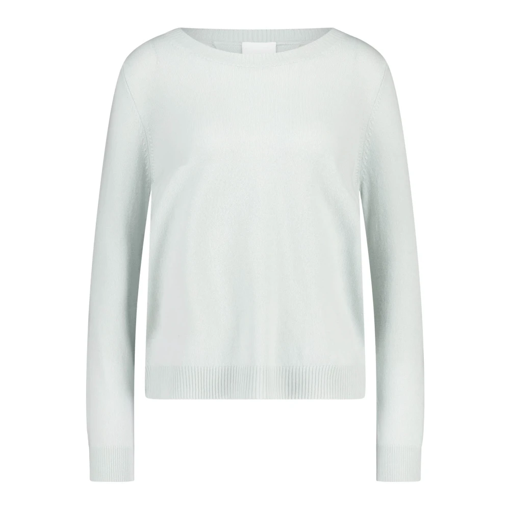 Allude Cashmere Wolmix Pullover Sweater Green Dames