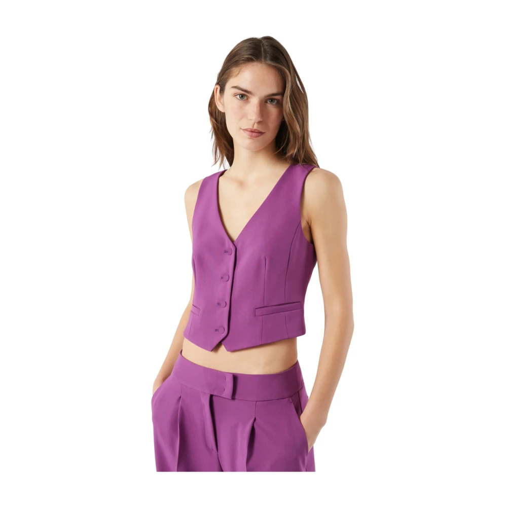 Pennyblack Stijlvolle Gilet voor Mannen Purple Dames