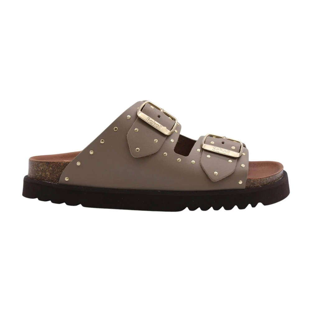 Scholl Women's Beige Sliders, 7 Uk, Comfort Slipper For Everyday Wear
