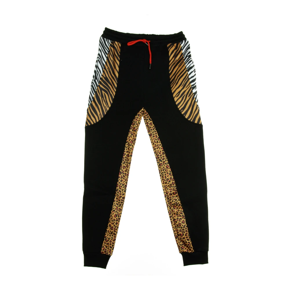 Dolly Noire Zwarte Safari Sweatpants voor Mannen Black Heren