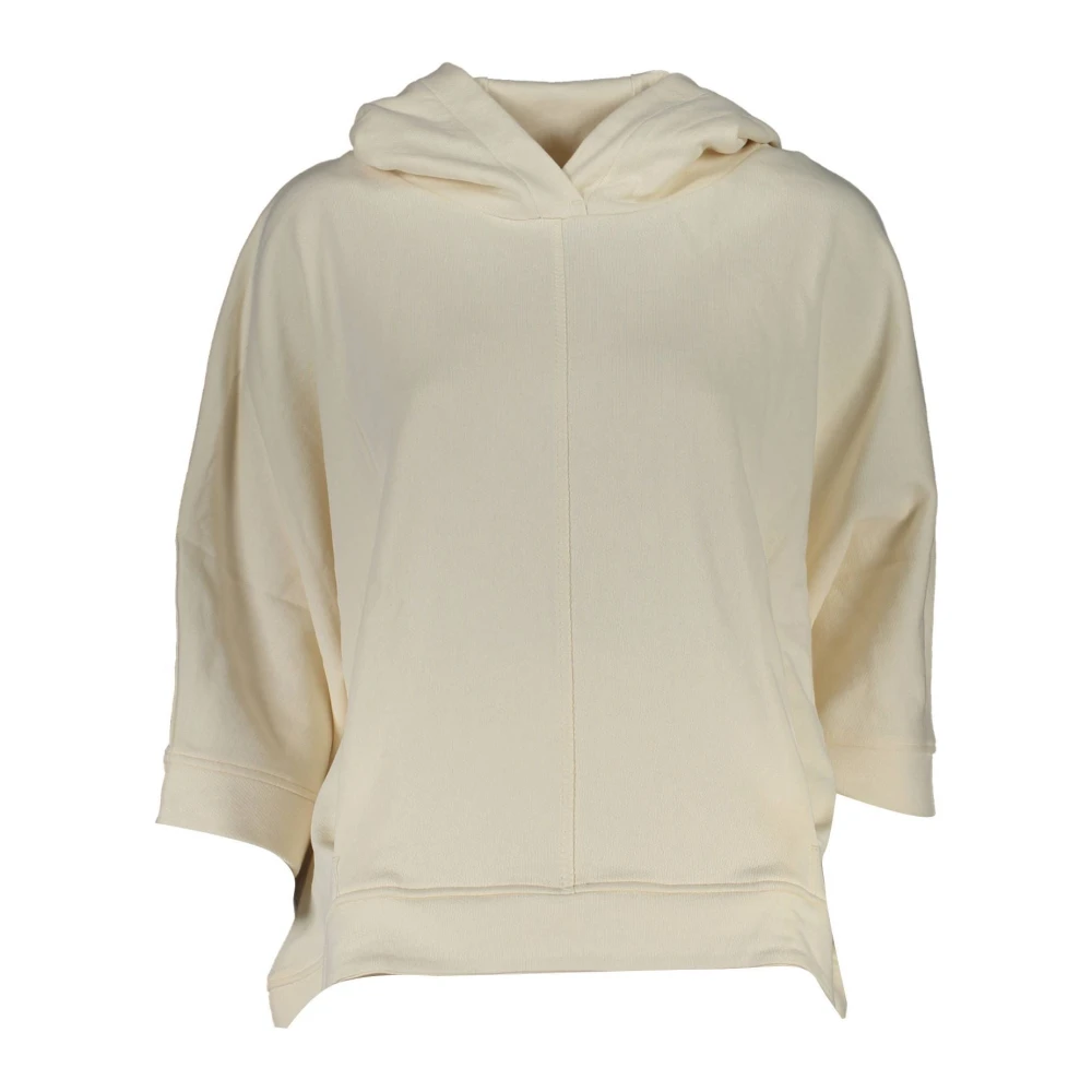 North Sails Women's White Hoodies, L, Hooded Sweatshirt With 3/4 Sleeves