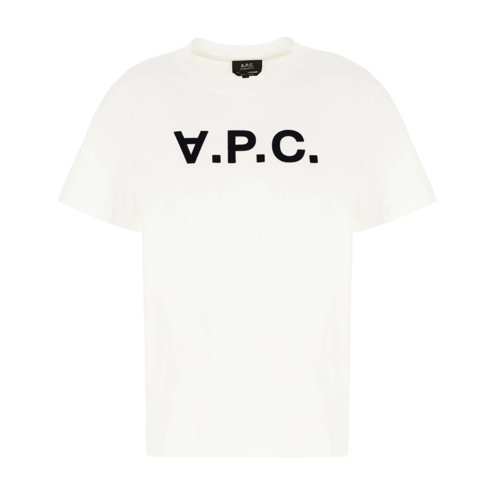 A.p.c. Casual Katoenen T-Shirt voor Mannen White Dames