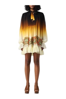 yellow-silk-mini-dress-with-ruffle