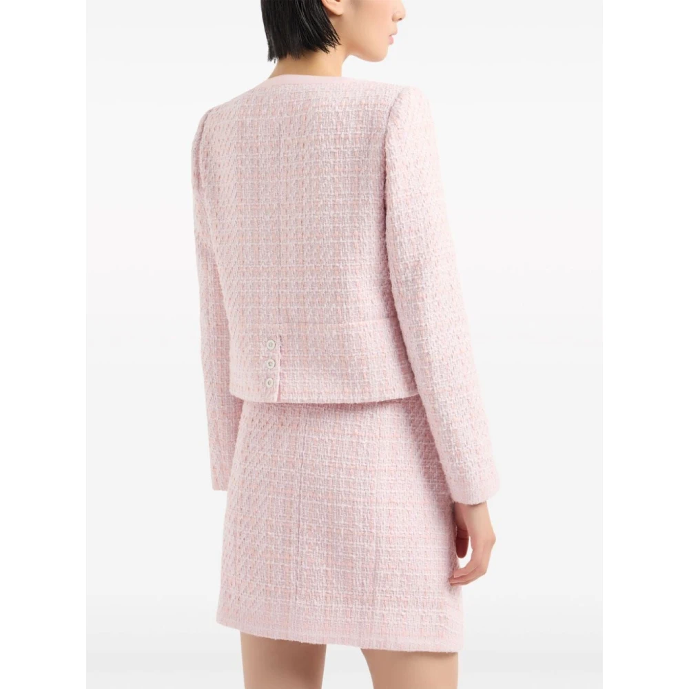 Emporio Armani Tweed Jackets Pink Dames