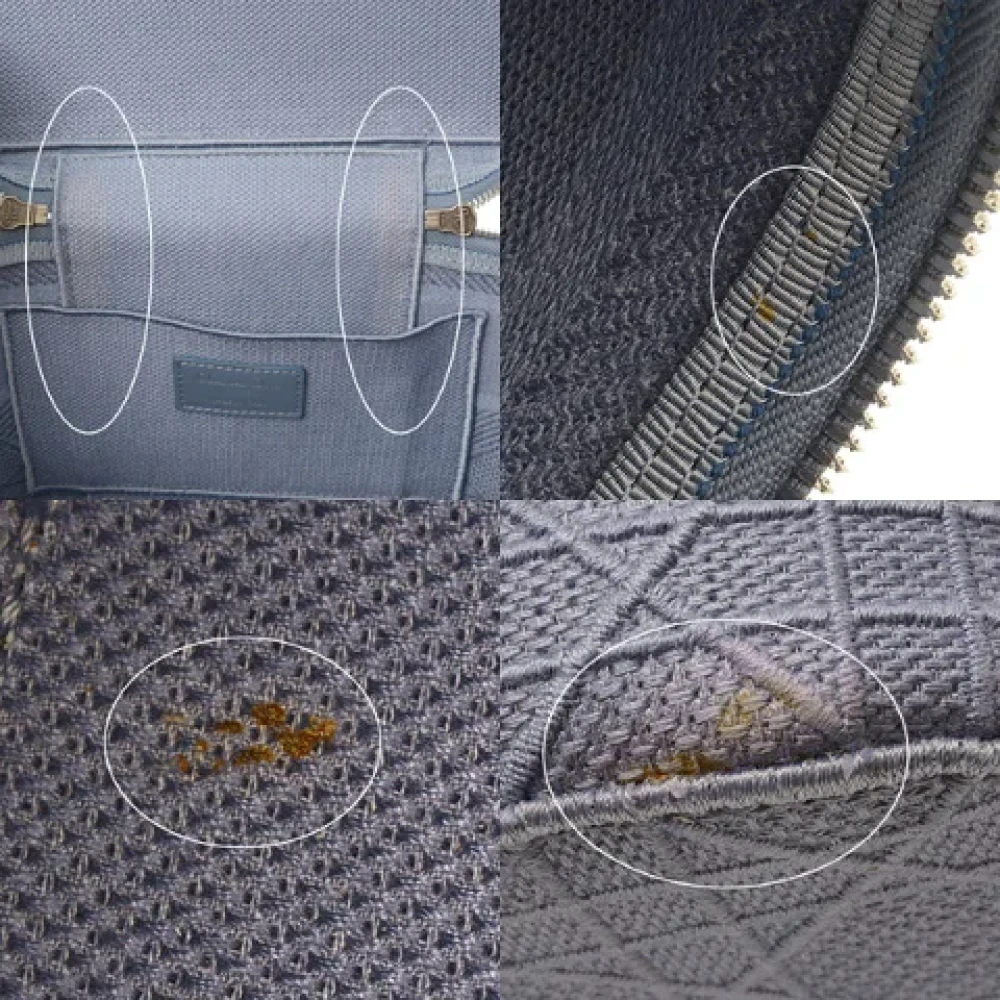Dior Vintage Pre-owned Fabric handbags Blue Dames