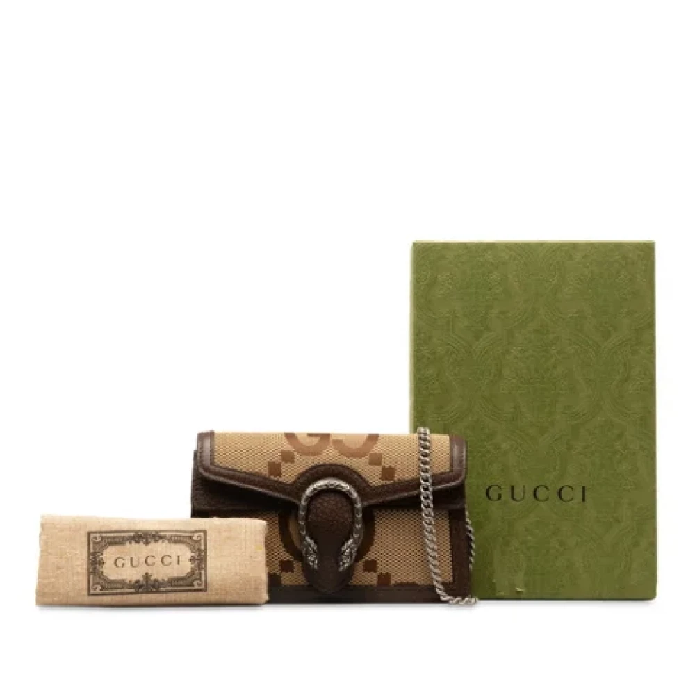 Gucci Vintage Pre-owned Leather gucci-bags Brown Dames