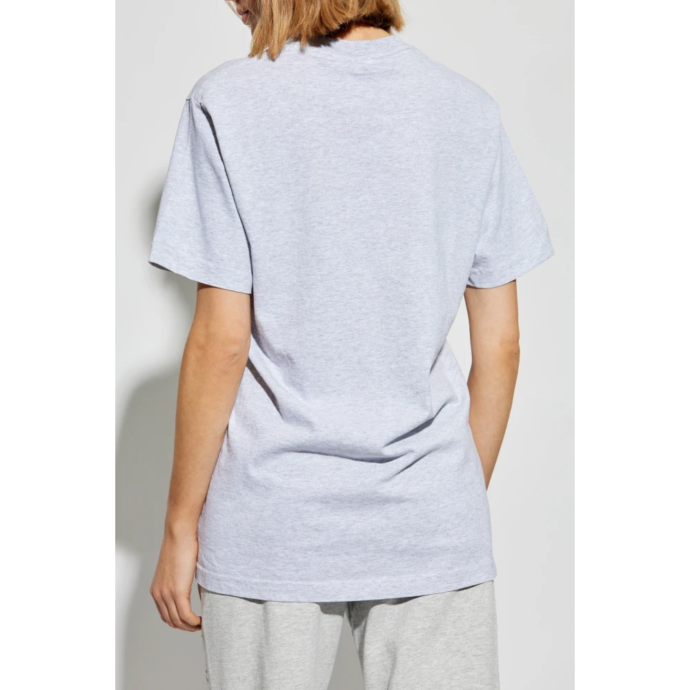 Sporty & Rich T-shirt uit de NY Health Club collectie Gray Unisex
