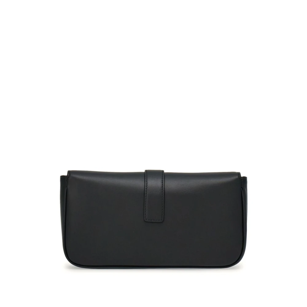 Salvatore Ferragamo Zwarte Gancini Ketting Schoudertas Black Dames