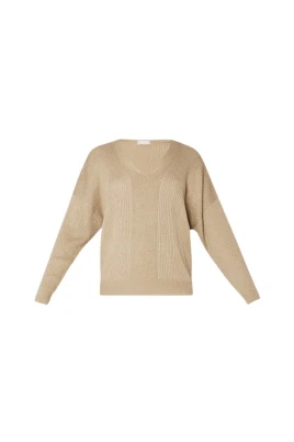 Deep V Lurex Top