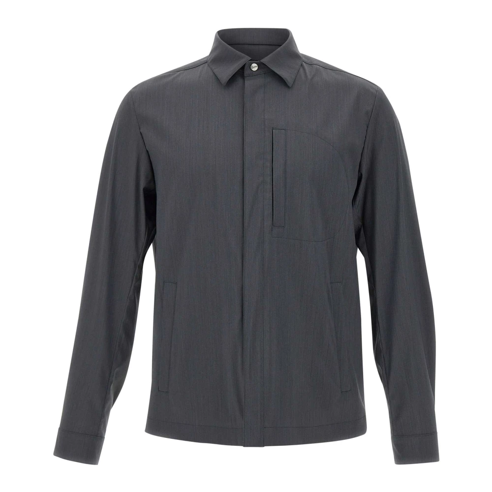 Herno Overhemdkraag Lange Mouwen Jas Gray Heren