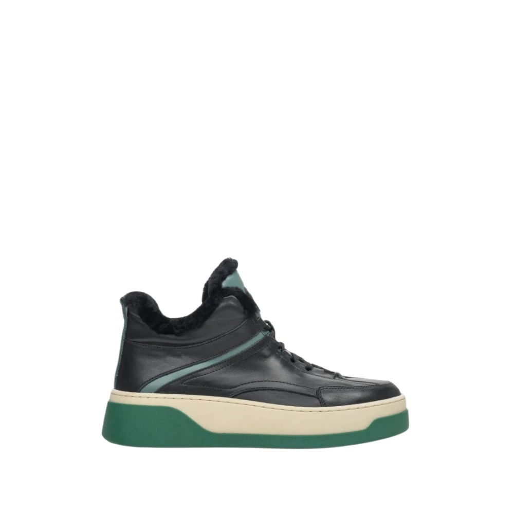 Estro Multicolor Sneakers, Female, 3 Uk, Winter Trainers With Fur Lining