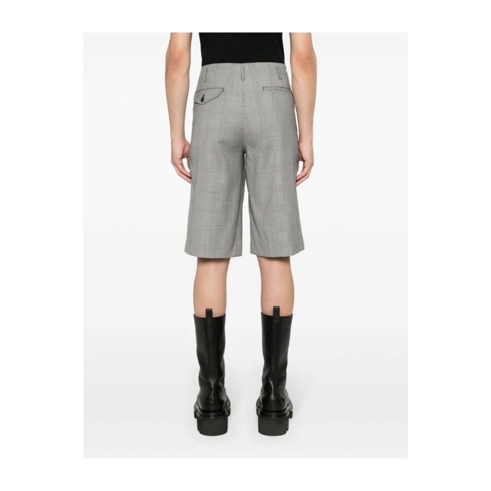 Comme des Garçons Tartan Wool Shorts Gray Heren
