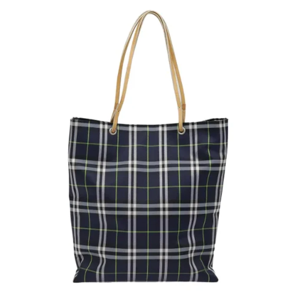 Burberry Vintage Pre-owned Nylon shoulder-bags Blue Dames