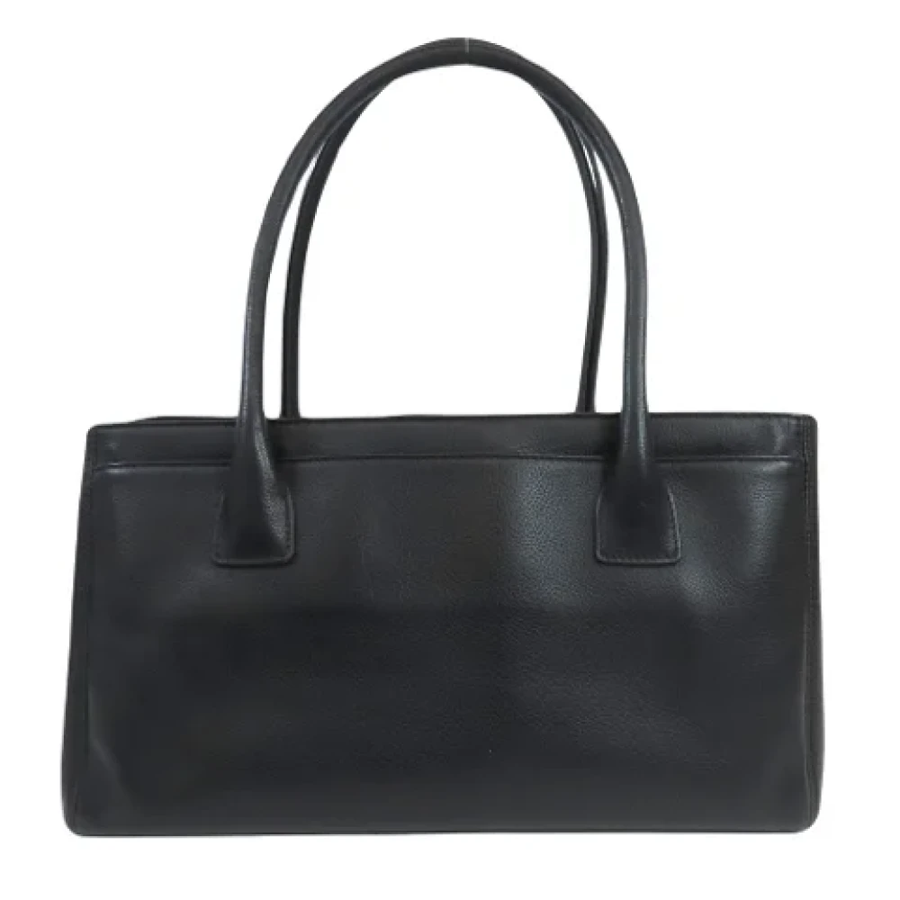 Chanel Vintage Pre-owned Canvas totes Black Dames