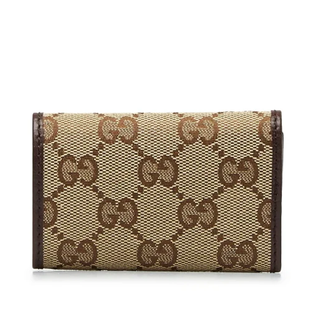 Gucci Vintage Pre-owned Canvas key-holders Brown Dames