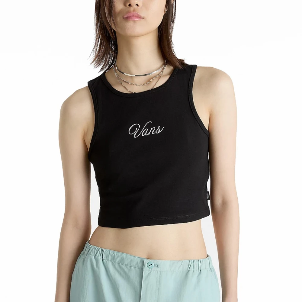 Vans Staple Fitted Shirts Black Dames