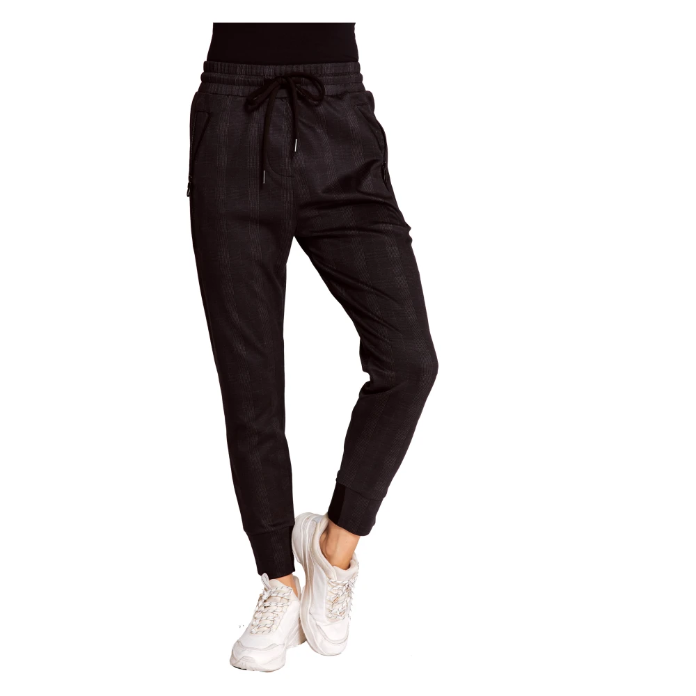 Zhrill Straight Trousers Black Dames