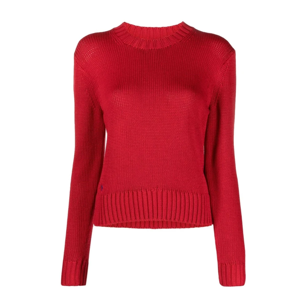 Polo Ralph Lauren Women's Red Cotton Casual Jumper