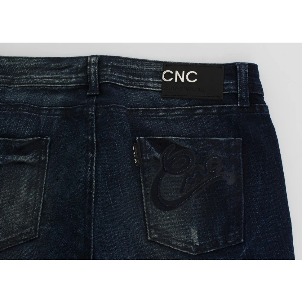 Costume National Slim Fit Skinny Blauwe Jeans Blue Dames