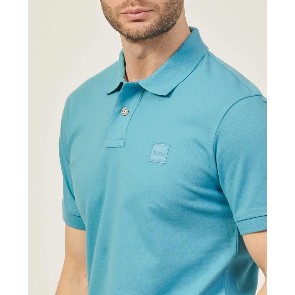 Boss Lichtblauwe Polo Passenger T-shirt Blue Heren