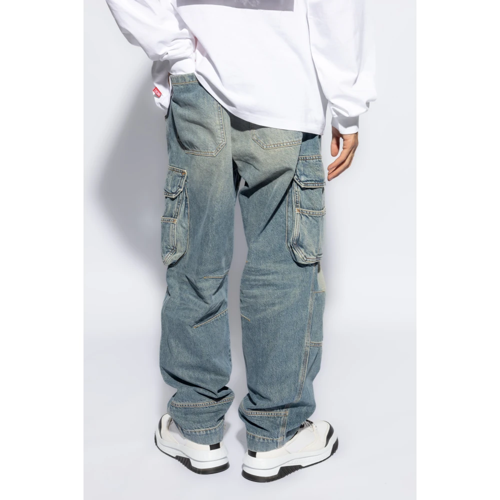 Diesel Jeans D-Fish-Cargo L.32 Blue Heren
