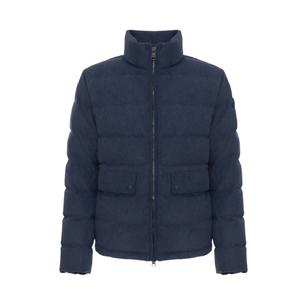 Colmar Blauwe Corduroy Waterdichte Winterjas Blue Heren