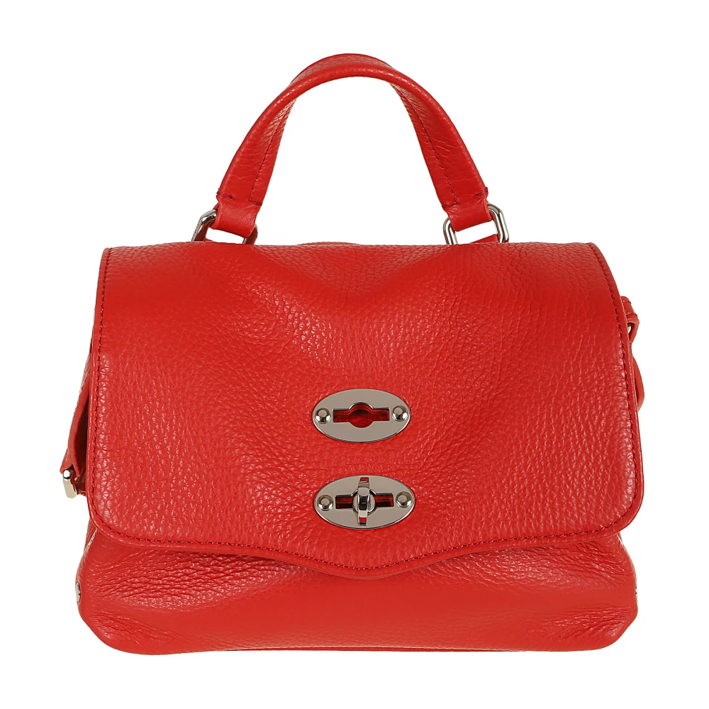 Zanellato Rode leren schoudertas Red Dames