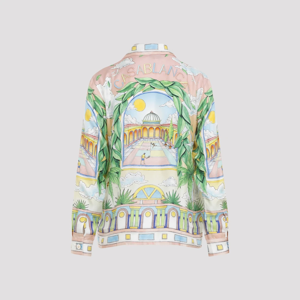 Casablanca Luxe Zijden Multicolor Overhemd Multicolor Heren