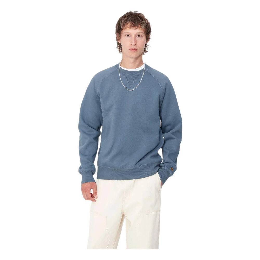Carhartt WIP Chase Sweat Longsleeve T-shirt Blue Heren