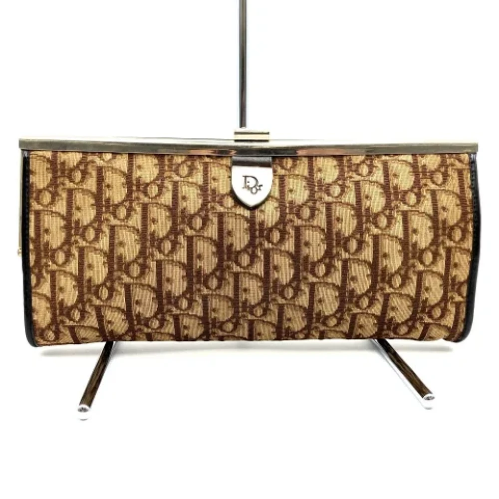 Dior Vintage Pre-owned Fabric dior-bags Brown Dames