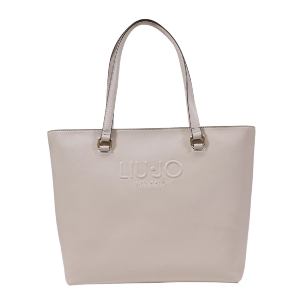 Liu Jo Elegante Handtas met Ritssluiting Beige Dames