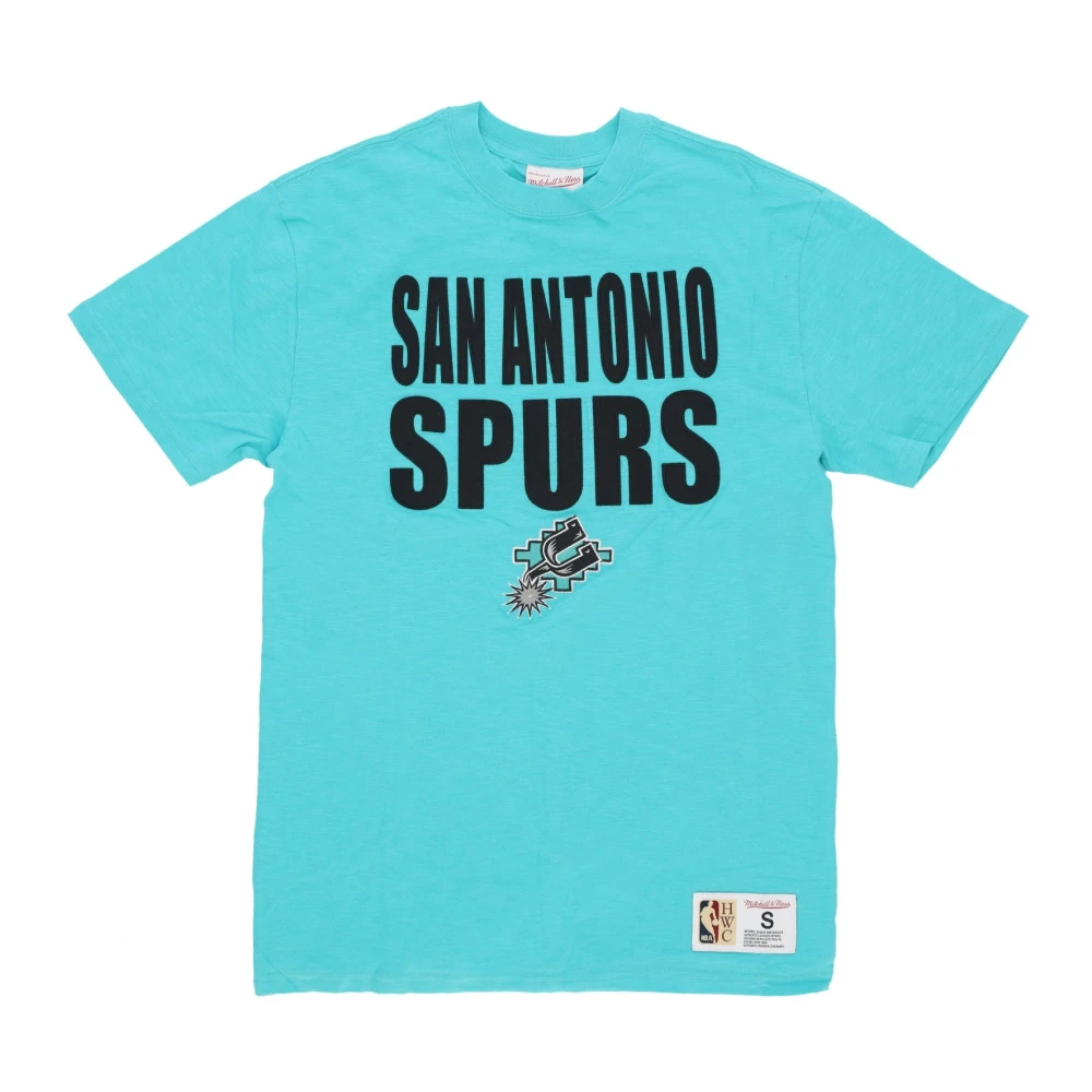 Mitchell & Ness NBA Spurs Feest Tee Blue Heren