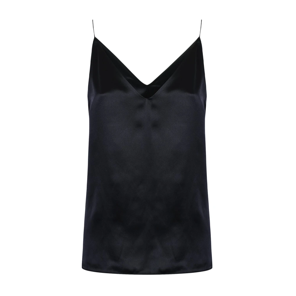 Eleventy Women's Black Top Smanicato - Sleeveless Tops - L - Tops