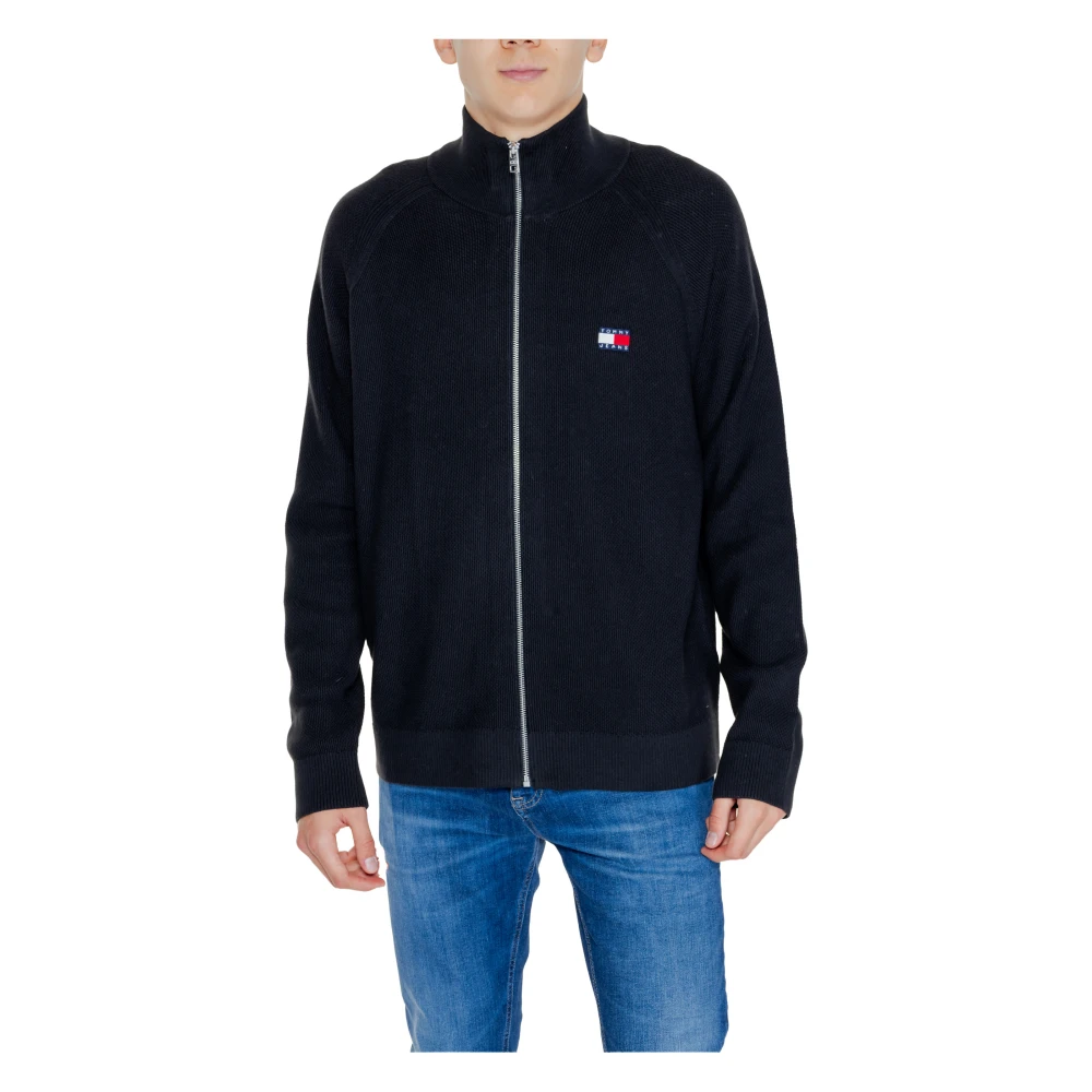 Tommy Jeans Ziptru Cardigan Herfst Winter Collectie Katoen Black Heren