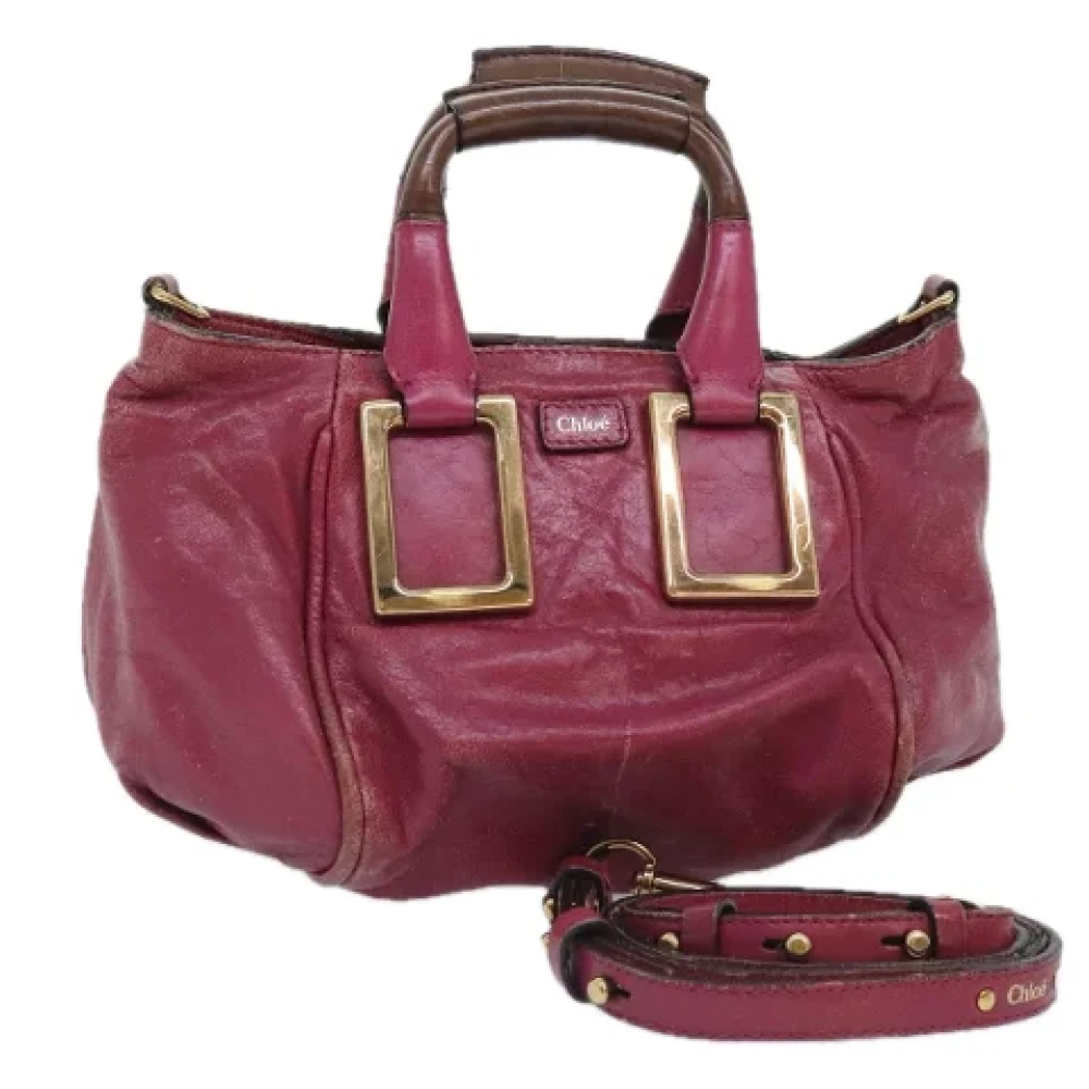 Chloé Pre-owned Leather handbags Pink Dames
