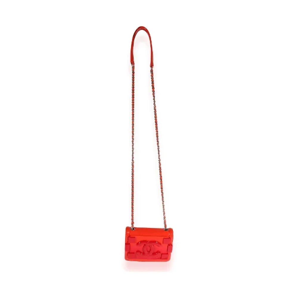 Chanel Vintage Pre-owned Leather crossbody-bags Red Dames