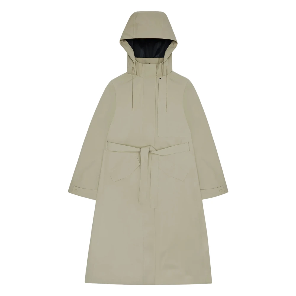 Rains Women's Beige Jackets - Parkas - S - Coats