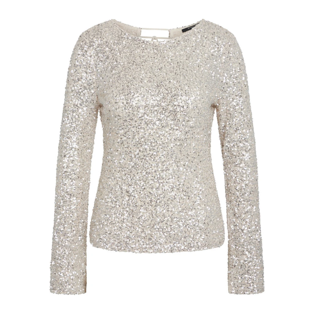 Bruuns Bazaar Stijlvolle Beige Zilveren Blouse Beige Dames