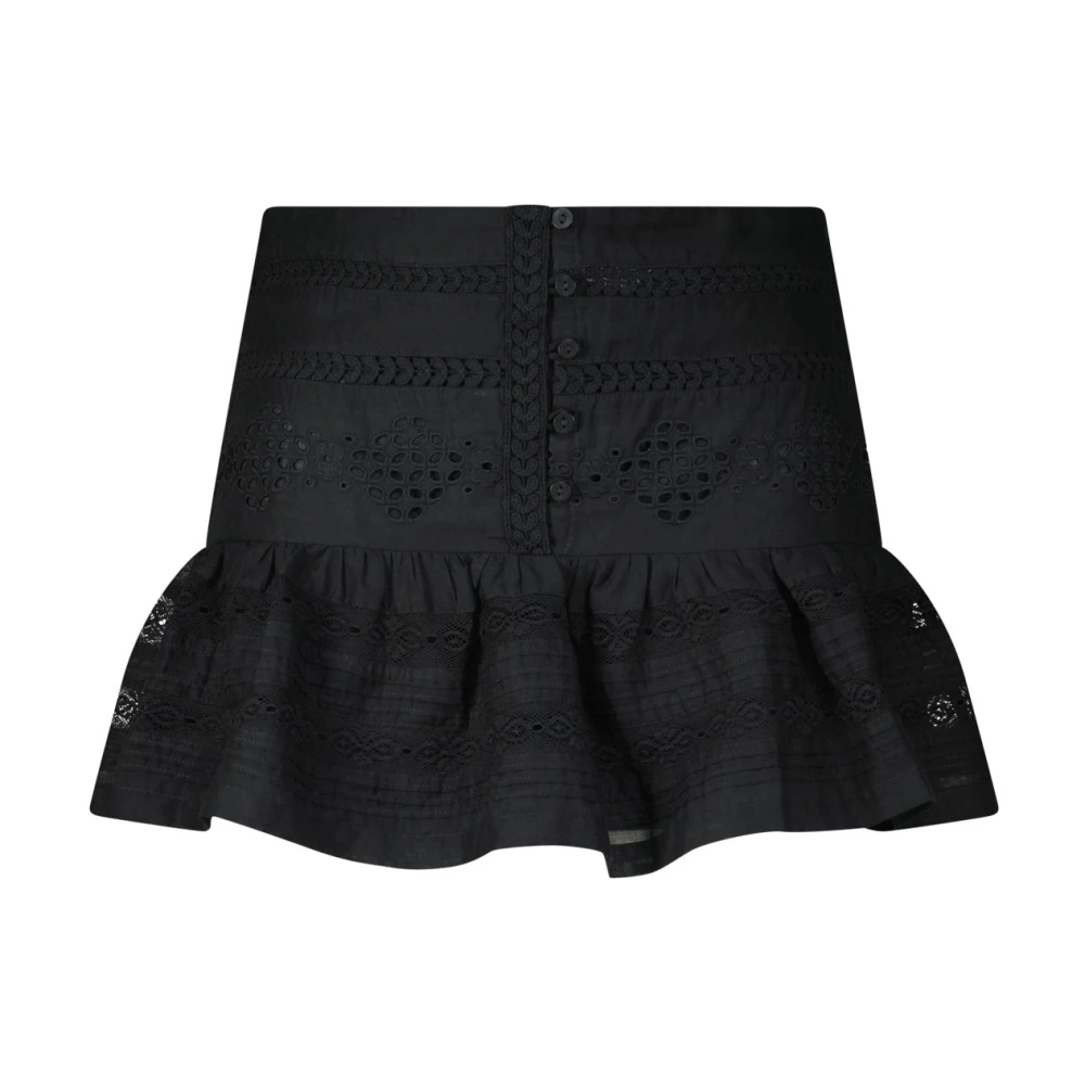 Isabel Marant Kvinno Svart Kjolar Dam, S, Bomull, Short Skirts