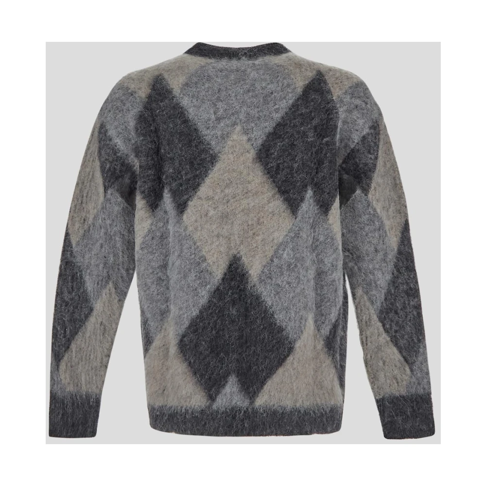 Laneus Wol Crewneck Gebreid Black Heren