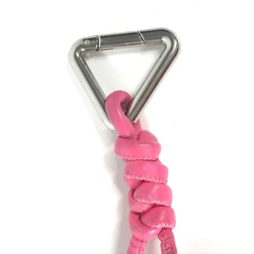 Bottega Veneta Vintage Pre-owned Leather key-holders Pink Dames