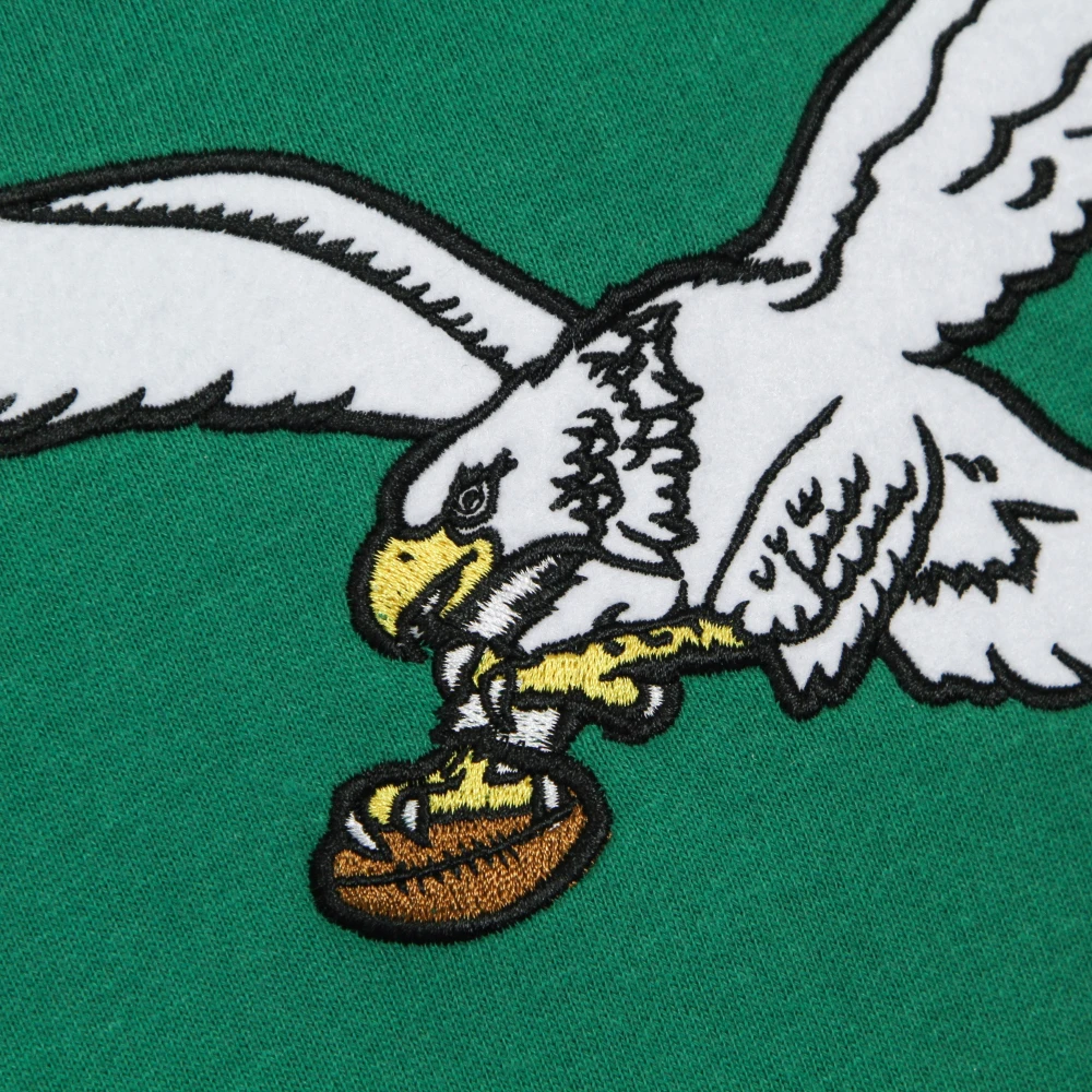 Mitchell & Ness NFL Eagles Short Sleeve Hoodie Groen Green Heren