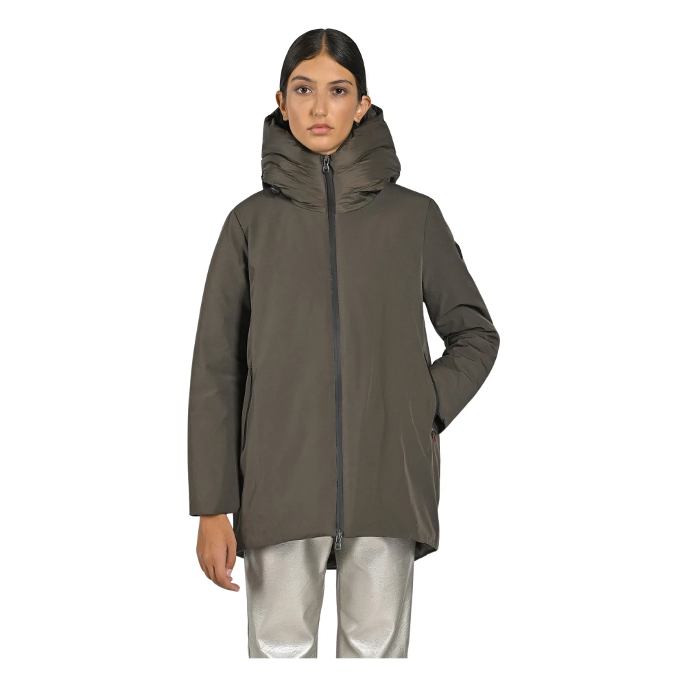 Canadian Classics Zwarte Gewatteerde Jas met Capuchon Black Dames