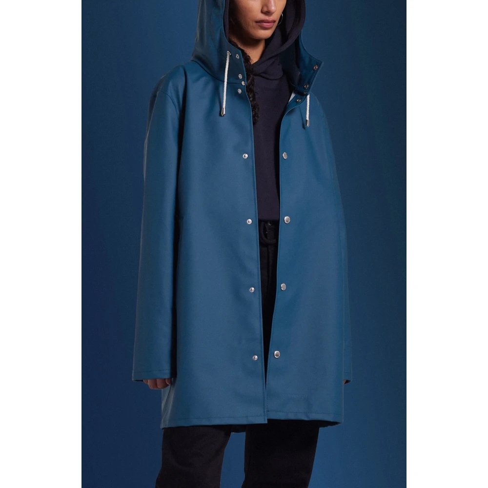 Stutterheim Ultra-Lichte Waterdichte Regenjas Blue Heren