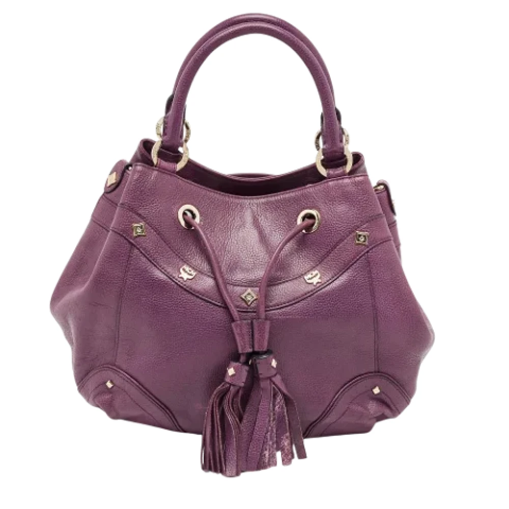 MCM Pre-owned Leather shoulder-bags Purple Dames