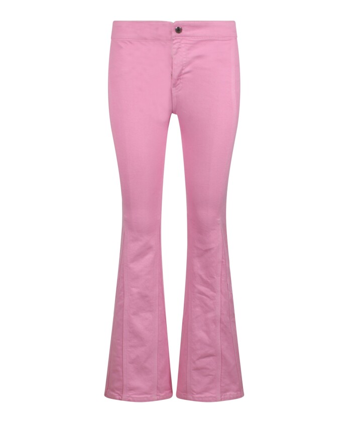 pink-flared-denim-trousers