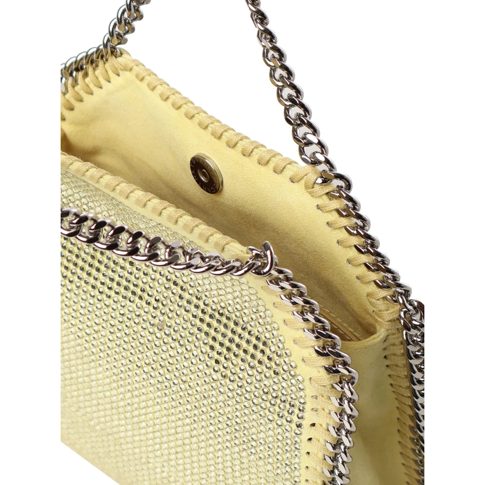Stella Mccartney Gele Kristal Ketting Schoudertas Yellow Dames