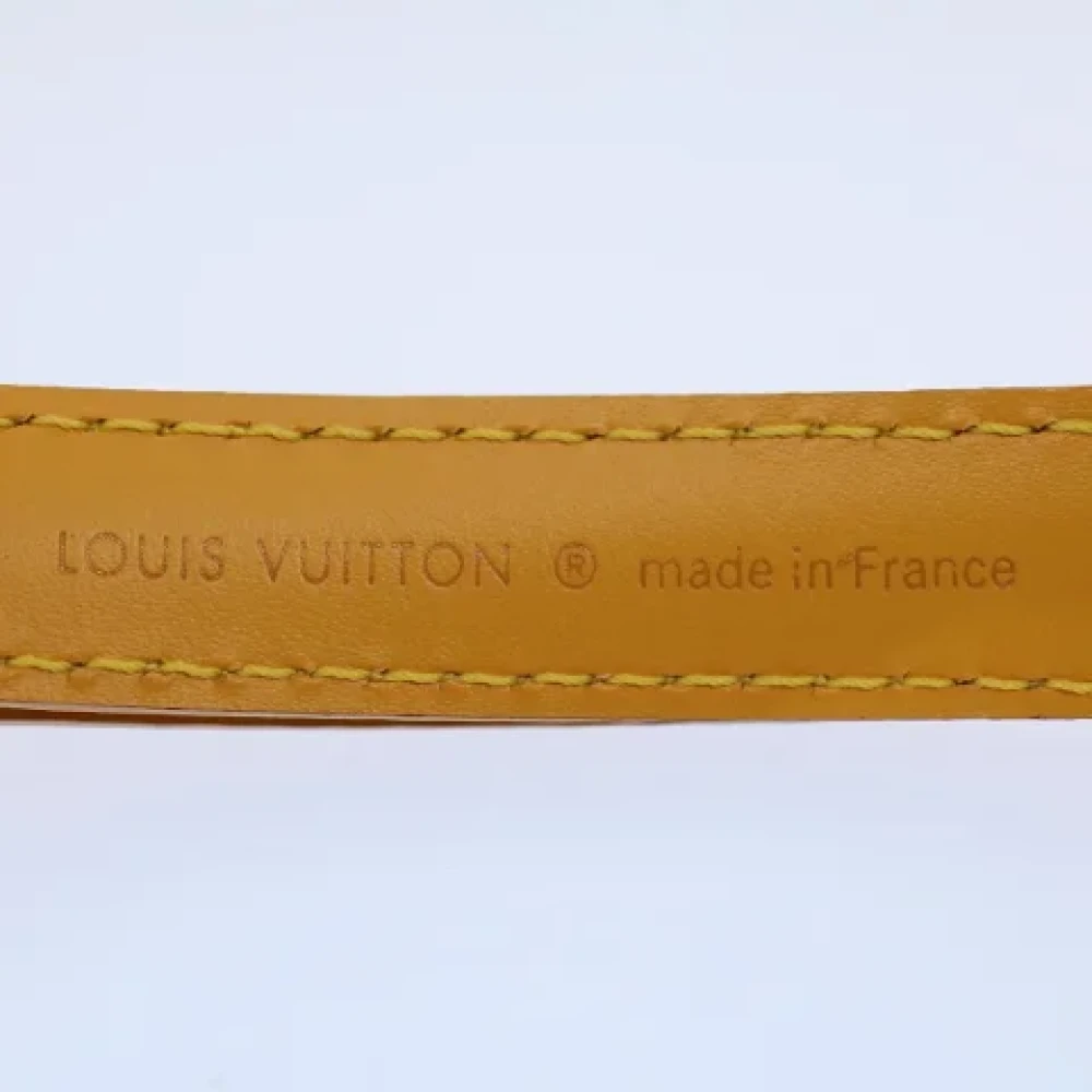 Louis Vuitton Vintage Pre-owned Leather belts Yellow Dames